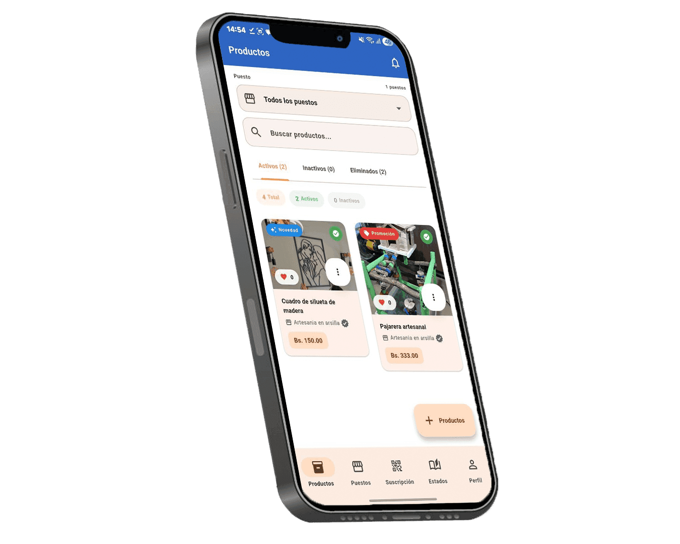 Celular de la App